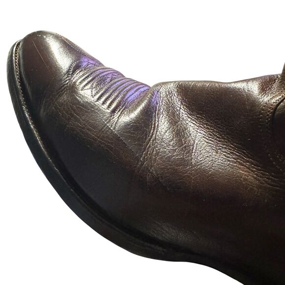 Paul Wheeler Boot Co Cowboy Boots Men’s 13E/EE Vintage Custom Dark Brown HOU TX main image 10